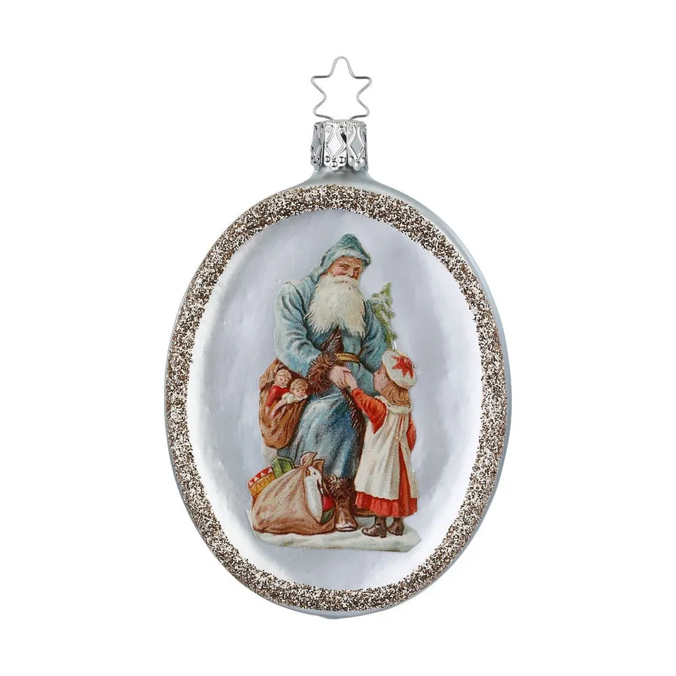 inge-glas-magische-festtage-glas-ornament-grau-11-cm image 1