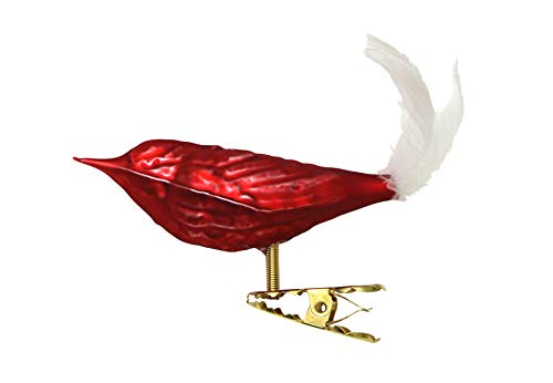 lauschaer-glas-christbaumschmuck-v-gel-federschwanz-rot-matt-3-st-ck image 7