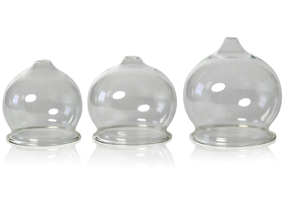 lauschaer-glas-feuer-schr-pfgl-ser-3er-set-60-70-80-mm-mundgeblasen image 1
