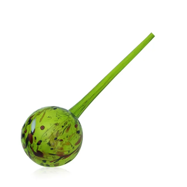 lauschaer-glas-gro-e-blumendurstkugel-bew-sserungskugel-aus-glas-zitronengelb-d- image 1