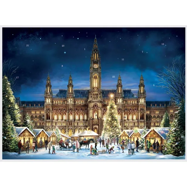 sellmer-verlag-adventskalender-wien-rathaus-a3-papier-adventskalender-querformat image 1