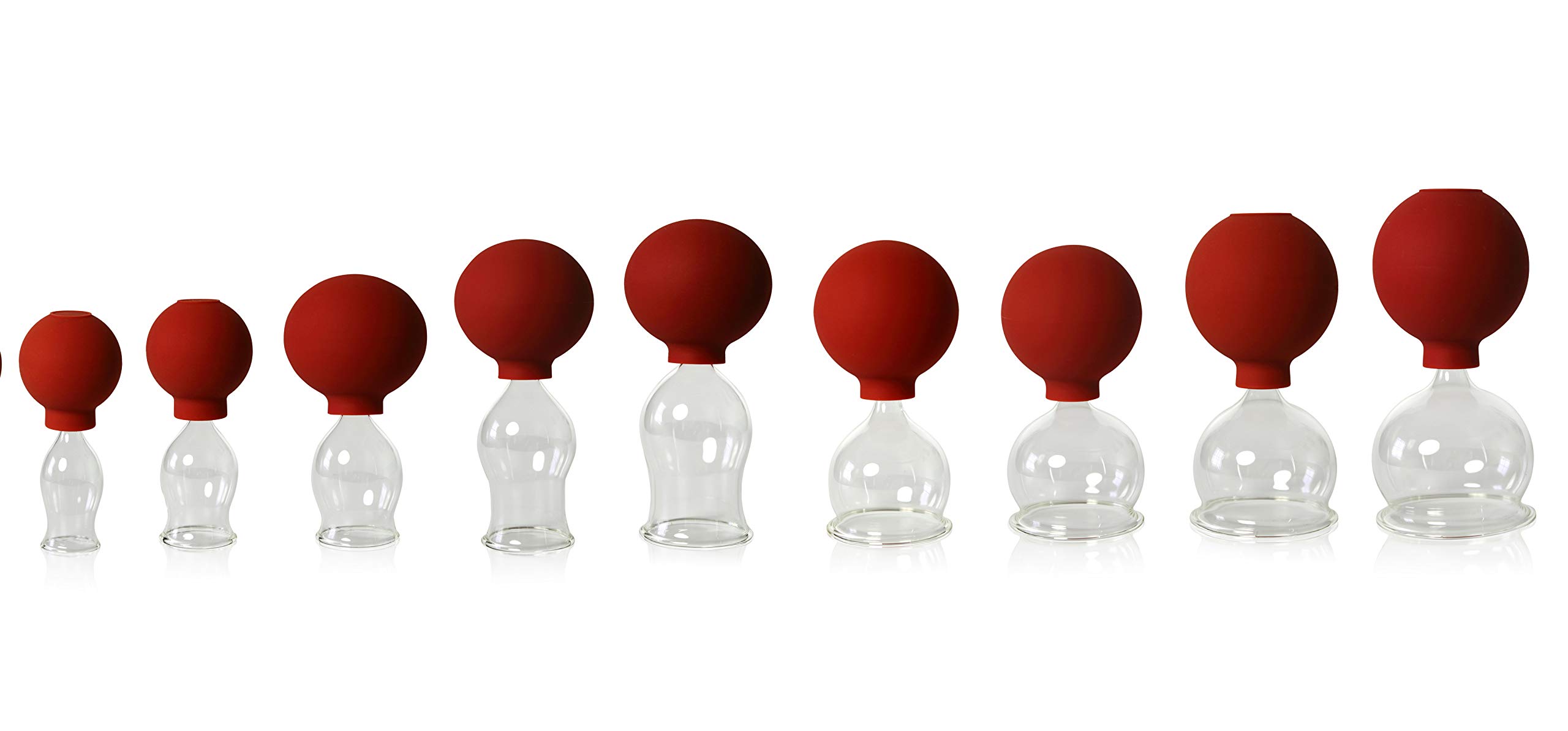lauschaer-glas-9er-schr-pfglas-set-mit-ball-20-60mm-mundgeblasene-schr-pfgl-ser image 1