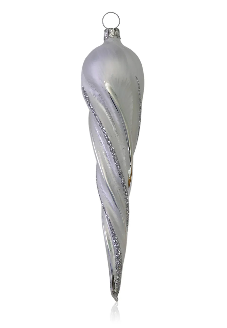 lauschaer-glas-christbaumschmuck-eiszapfen-dick-eislack-wei-mit-dekor-4-st-ck-mu image 1