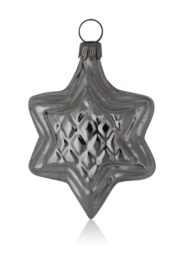 lauschaer-glas-sterne-silber-glanz-4-st-ck-christbaumschmuck-glas image 1