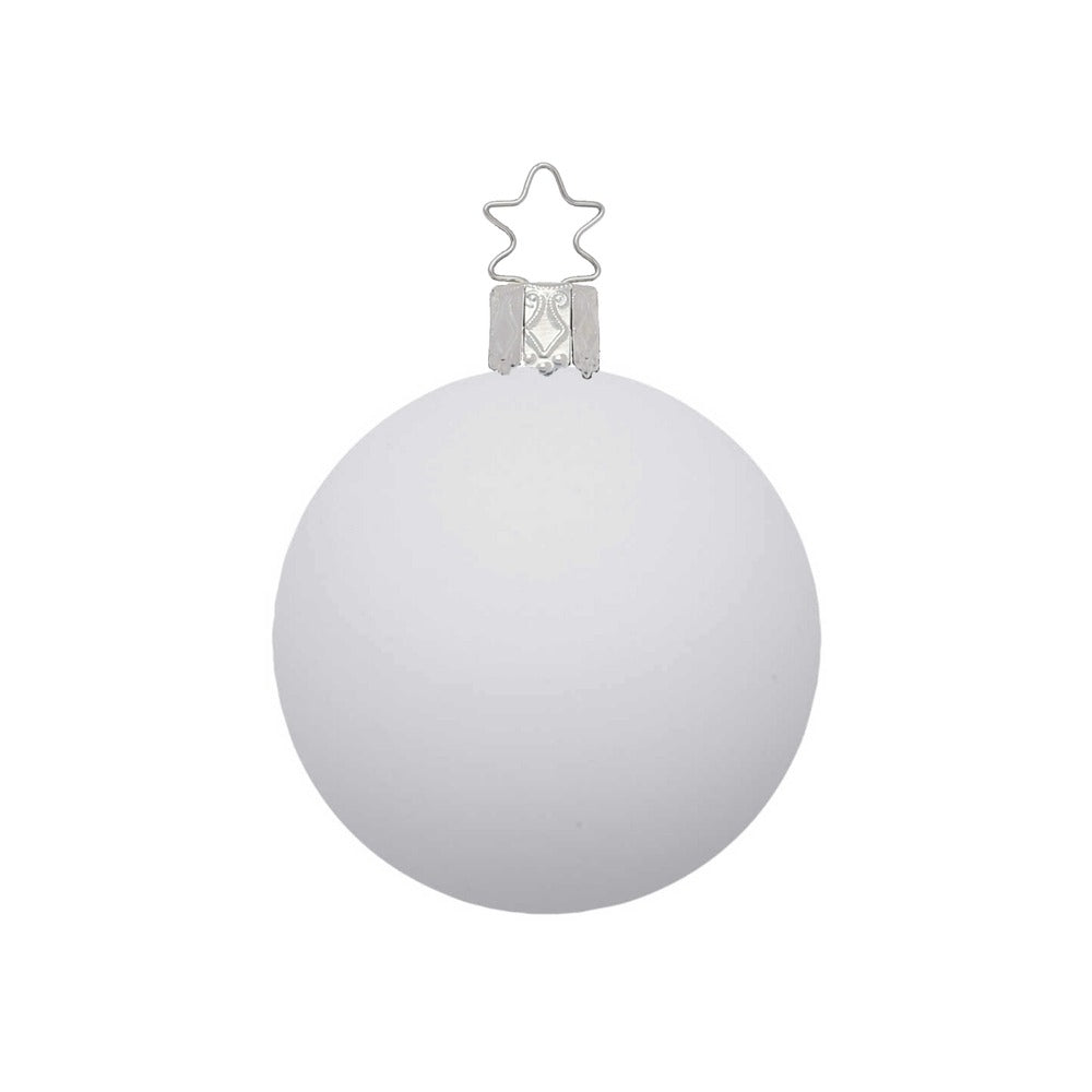 inge-glas-kugel-porzellanwei-matt-12-cm-glas-christbaumkugel image 1