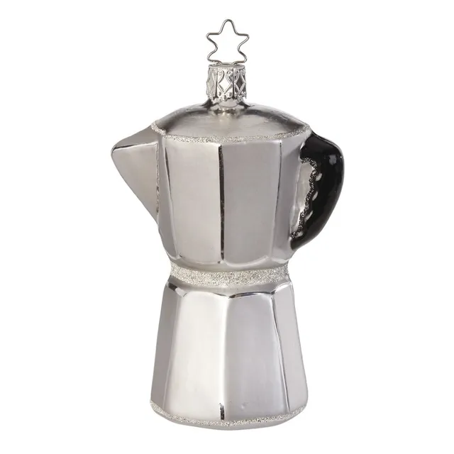 inge-glas-espressokanne-10-5-cm-silber-christbaumschmuck-glas image 1