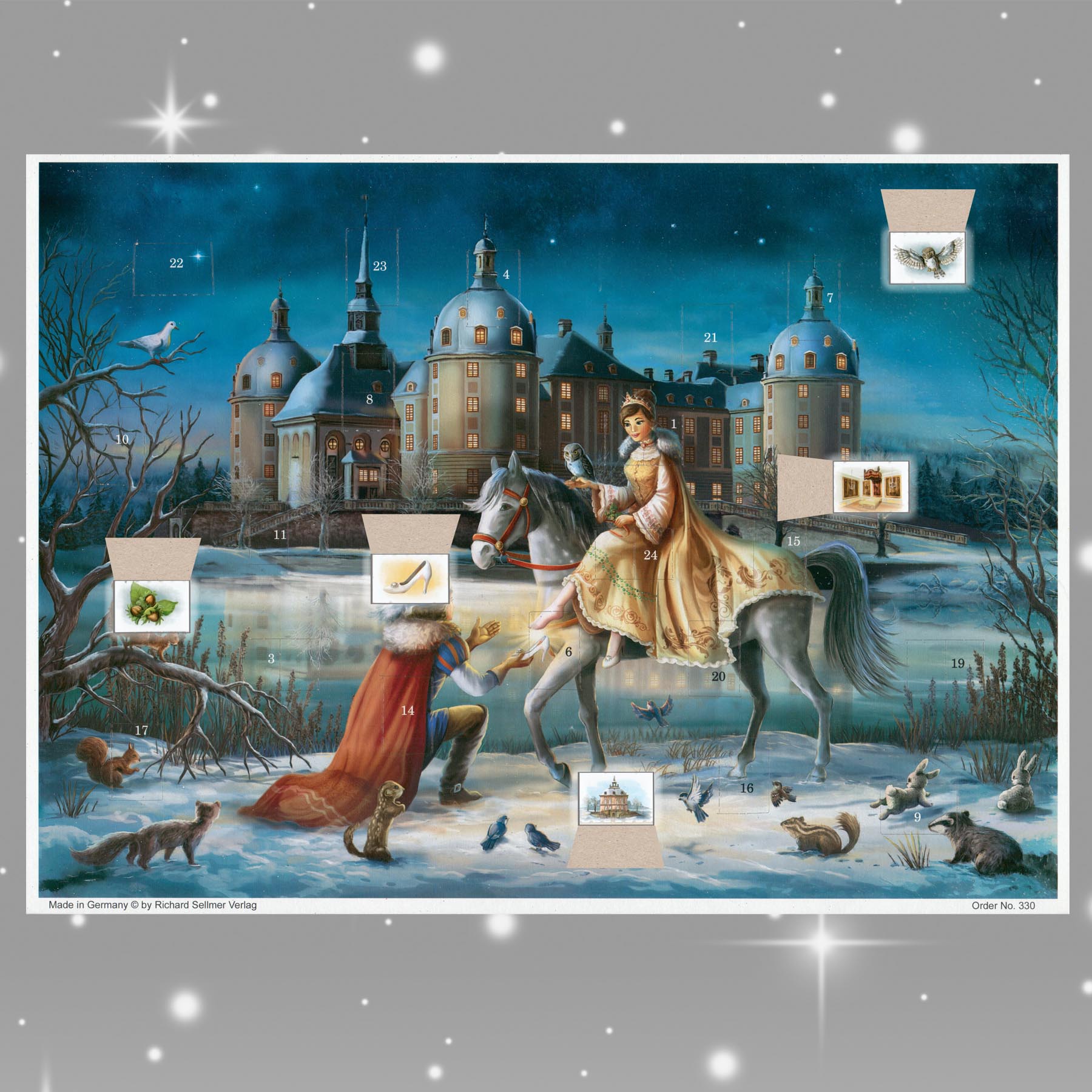 sellmer-verlag-adventskalender-moritzburg-a3-querformat image 2