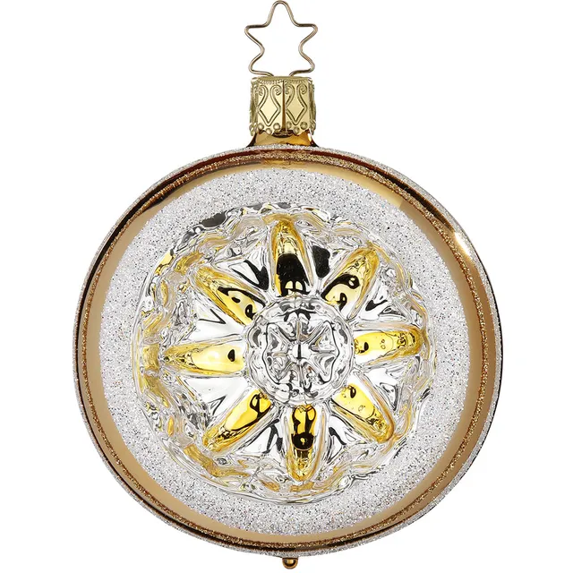 inge-glas-ornament-reflex-glas-christbaumkugel-10-cm-gold image 1