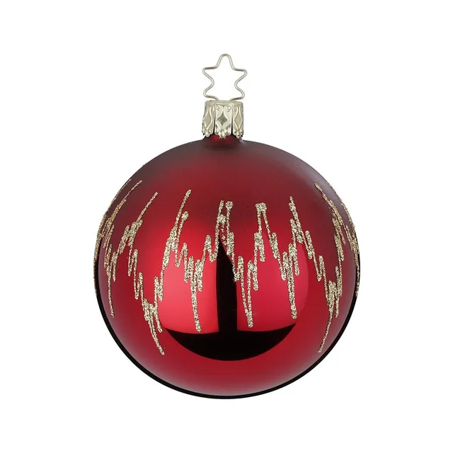inge-glas-festtagsfreude-glas-weihnachtskugel-8-cm-rot image 1