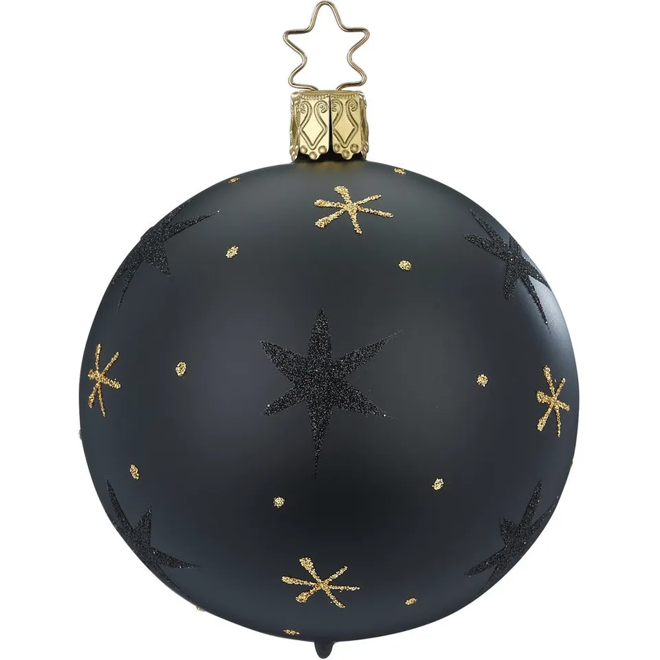 inge-glas-sternenhimmel-christbaumkugel-10-cm-schwarz-glas image 1