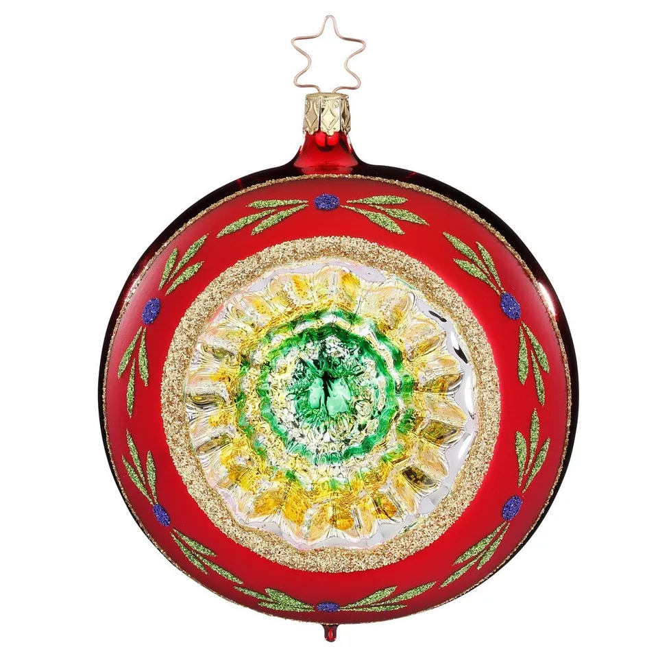 inge-glas-funkelnder-reflex-christbaumkugel-rot-glanz-12-cm image 1