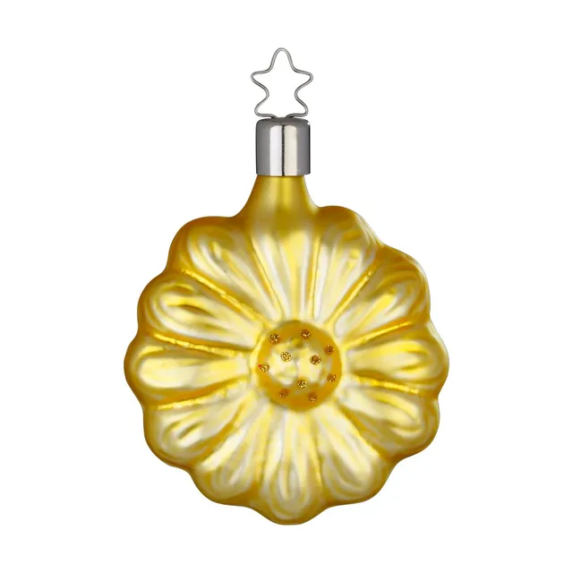 inge-glas-gerbera-christbaumschmuck-glasbl-te-8-cm-gelb image 1