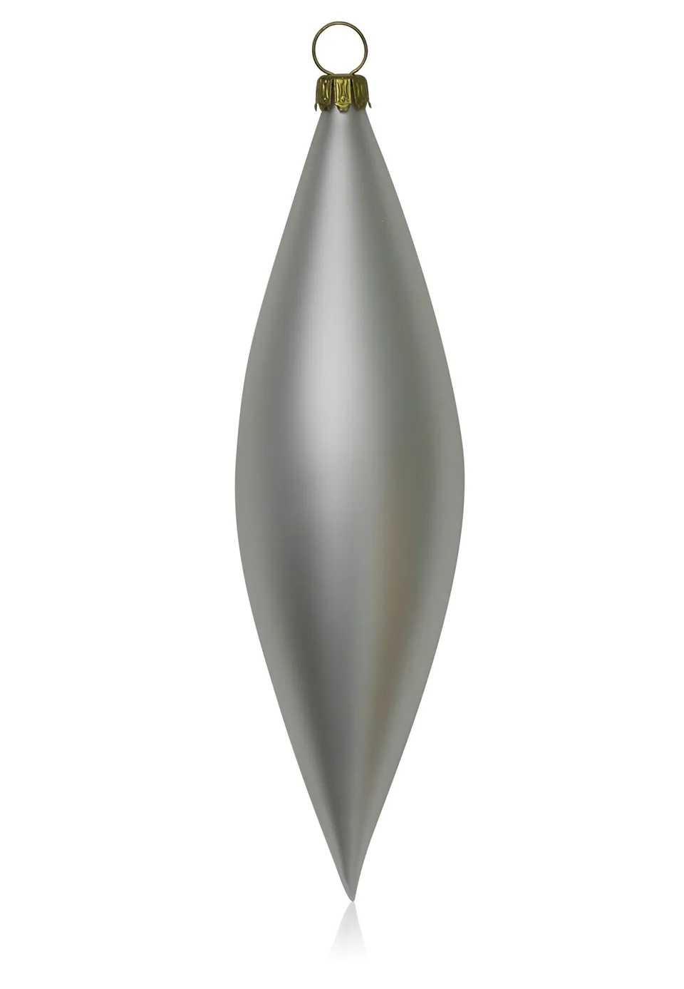 lauschaer-glas-christbaumschmuck-oliven-wei-matt-4-st-ck image 1