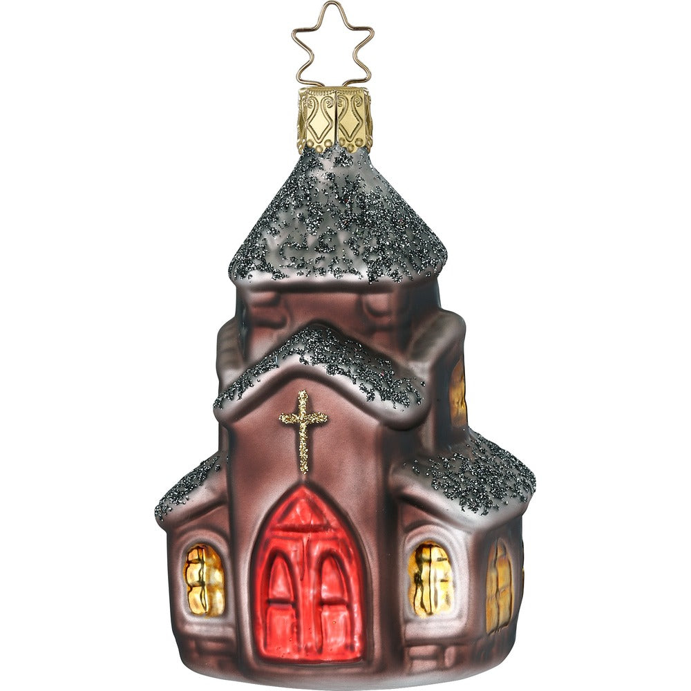 inge-glas-kirche-weihnachtsornament-glas-10-cm image 1