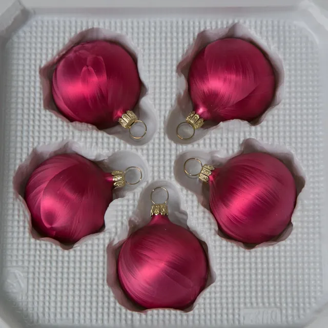lauschaer-glas-christbaumkugeln-eislack-beere-5-st-ck-durchmesser-5-cm-mundgebla image 1
