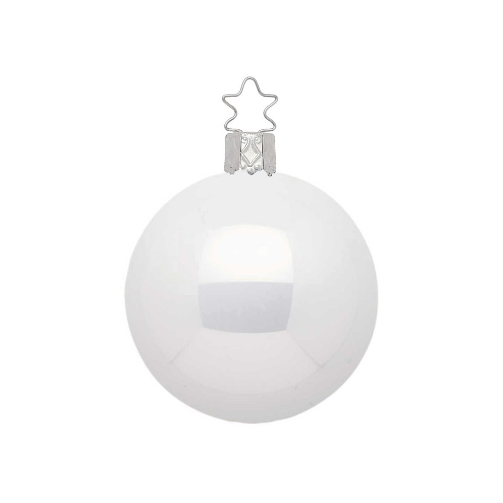 inge-glas-christbaumkugel-porzellanwei-opal-12-cm image 1