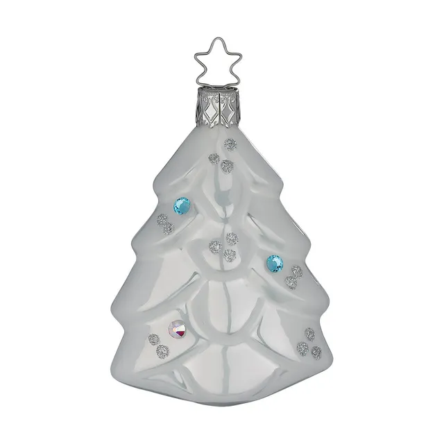 inge-glas-eisiger-baum-glas-christbaumschmuck-wei-8-5-cm image 1