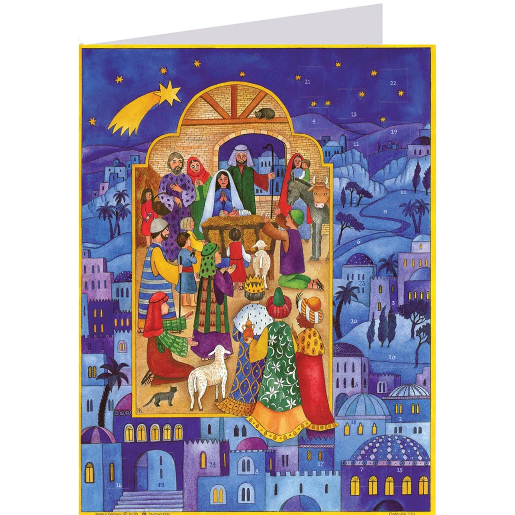 sellmer-verlag-postkarten-adventskalender-weihnachten-in-bethlehem-a6-orientalis image 1