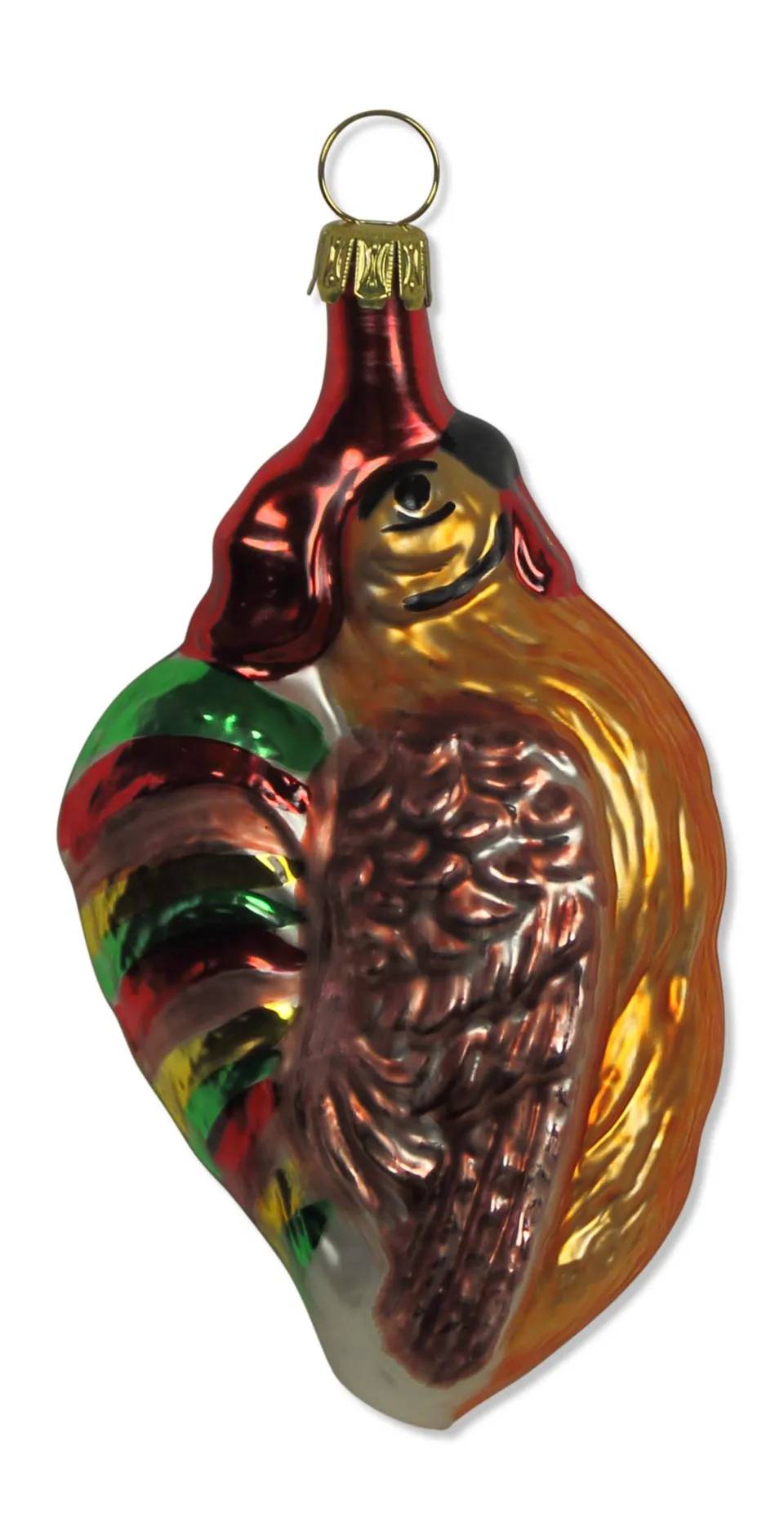 lauschaer-glas-hahn-christbaumschmuck-mundgeblasen-handdekoriert-original image 1