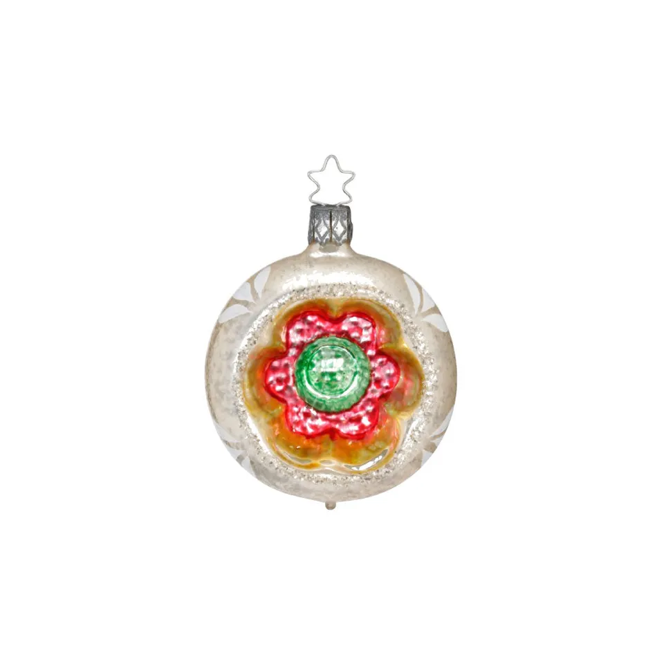 inge-glas-blumenreflex-baumkugel-7-5-cm-gr-n-gold image 1