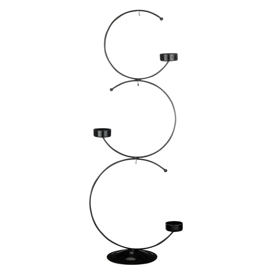 inge-glas-ornamentst-nder-schwarz-metall-57-cm image 1