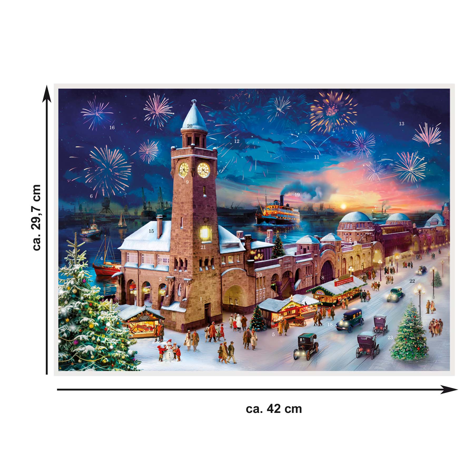 sellmer-verlag-adventskalender-hamburg-landungsbr-cken-a3-historisch image 4