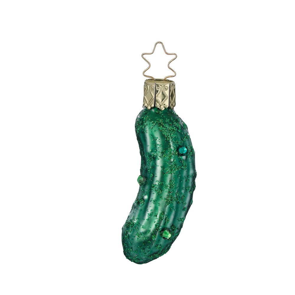 inge-glas-fancy-pickle-gurke-glas-figur-gr-n-7-cm image 1
