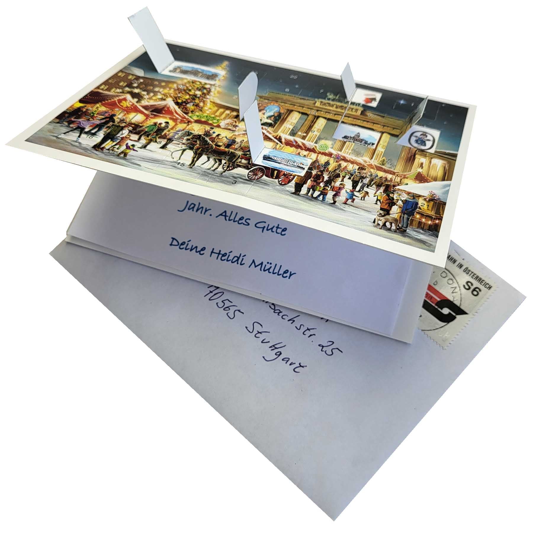 sellmer-verlag-postkarten-adventskalender-berlin-brandenburger-tor-querformat image 2