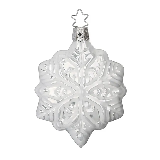 inge-glas-schneeflocke-wei-9-cm-glas-anh-nger-stern image 1