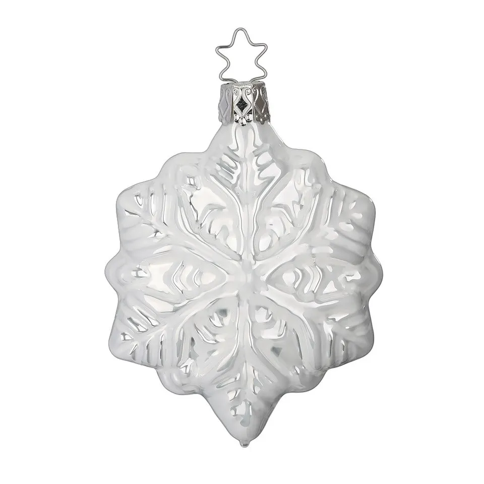 inge-glas-schneeflocke-wei-9-cm-glas-anh-nger-stern image 1