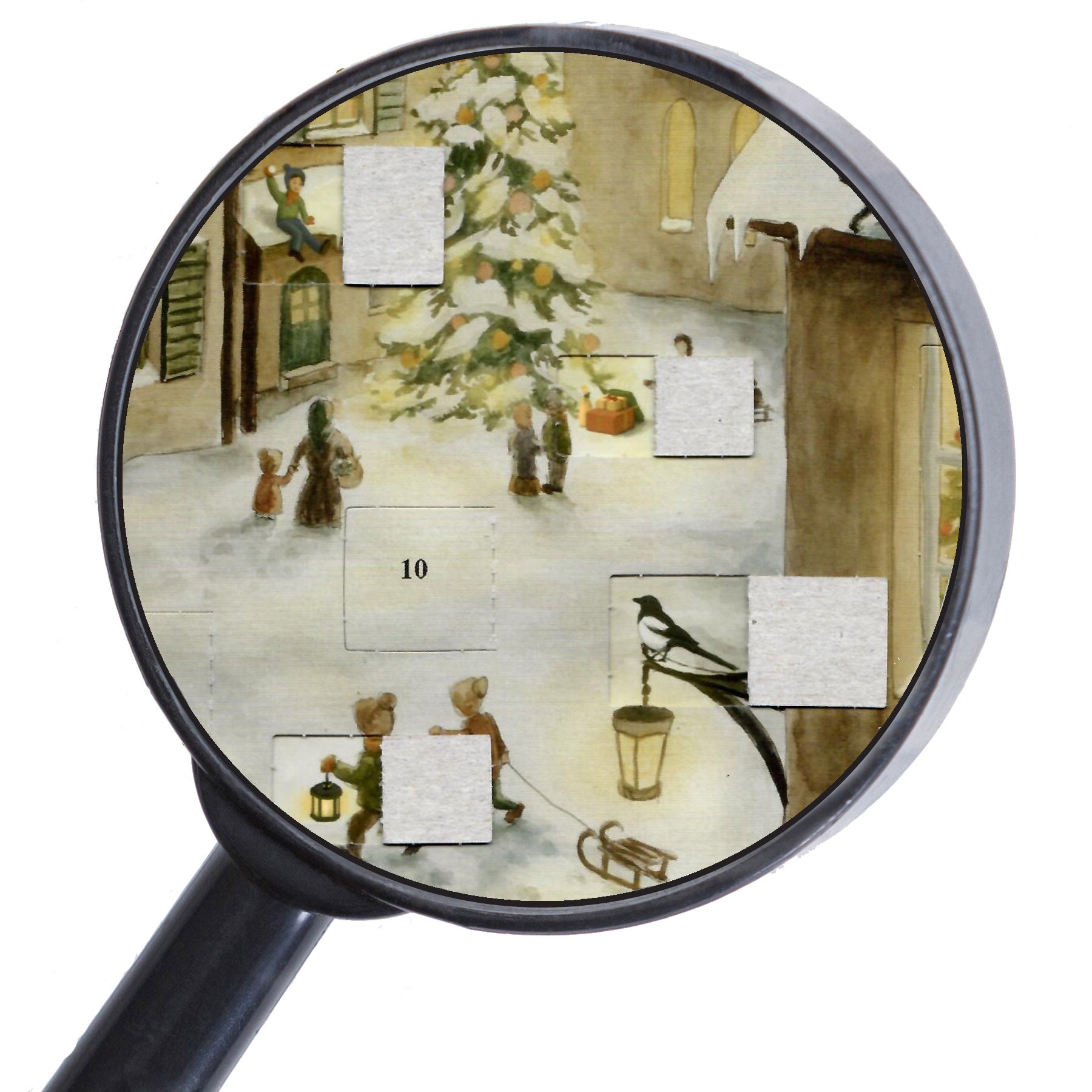 sellmer-verlag-adventskalender-weihnachtsabend-im-dorf-gro-format image 4