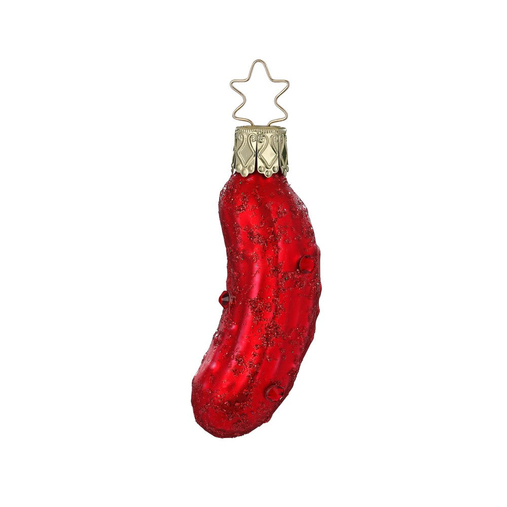 inge-glas-fancy-pickle-glas-gurke-rot-7-cm image 1