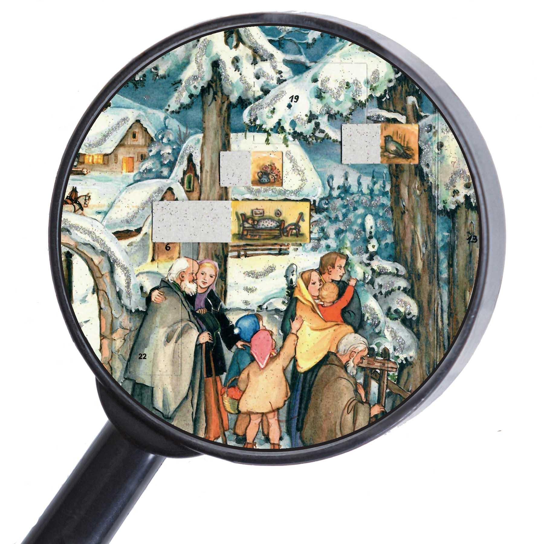 sellmer-verlag-panorama-adventskalender-am-stall-papierkalender-ca-70-cm image 4