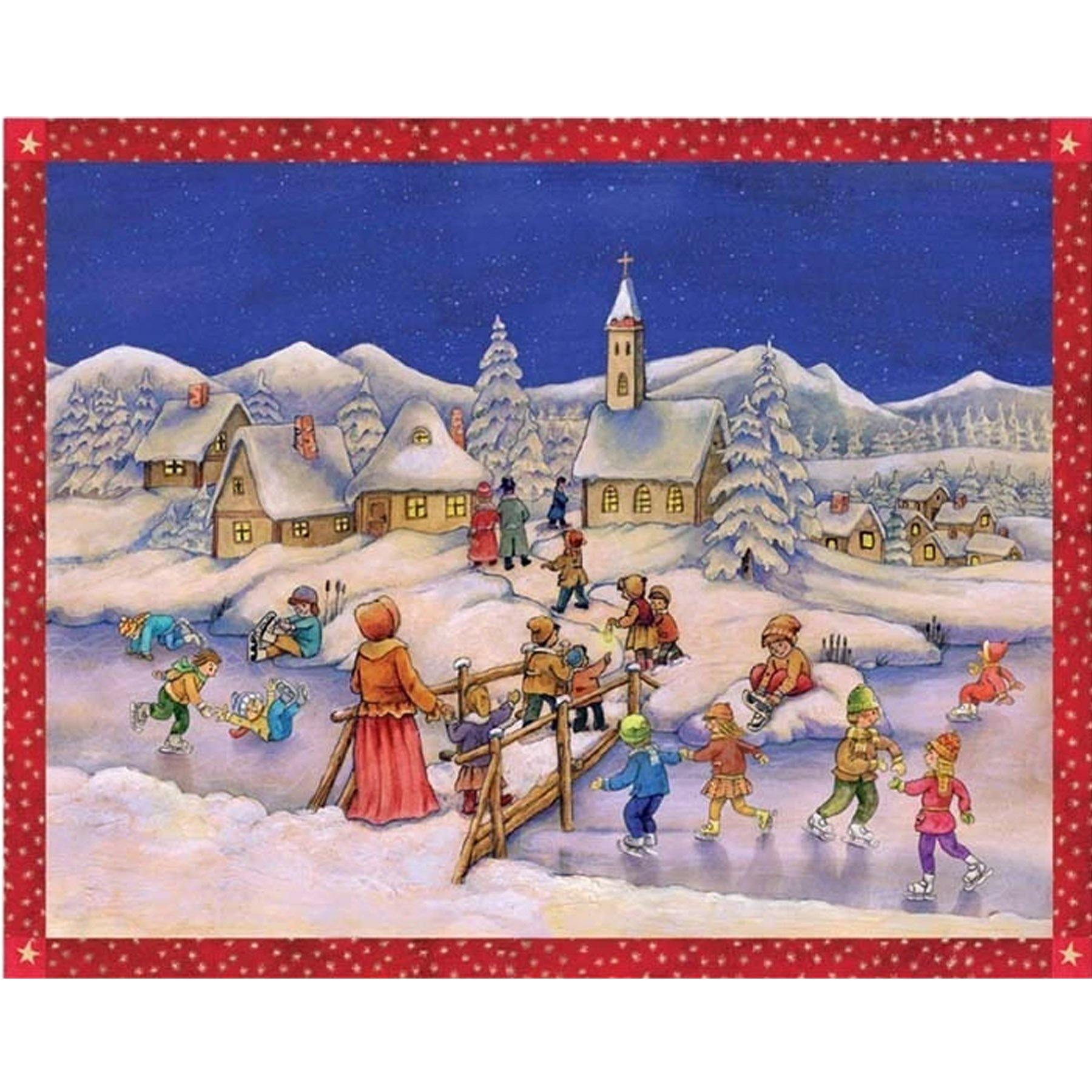 sellmer-verlag-adventskalender-eislaufen-ist-toll-papier-adventskalender-gro-for image 1