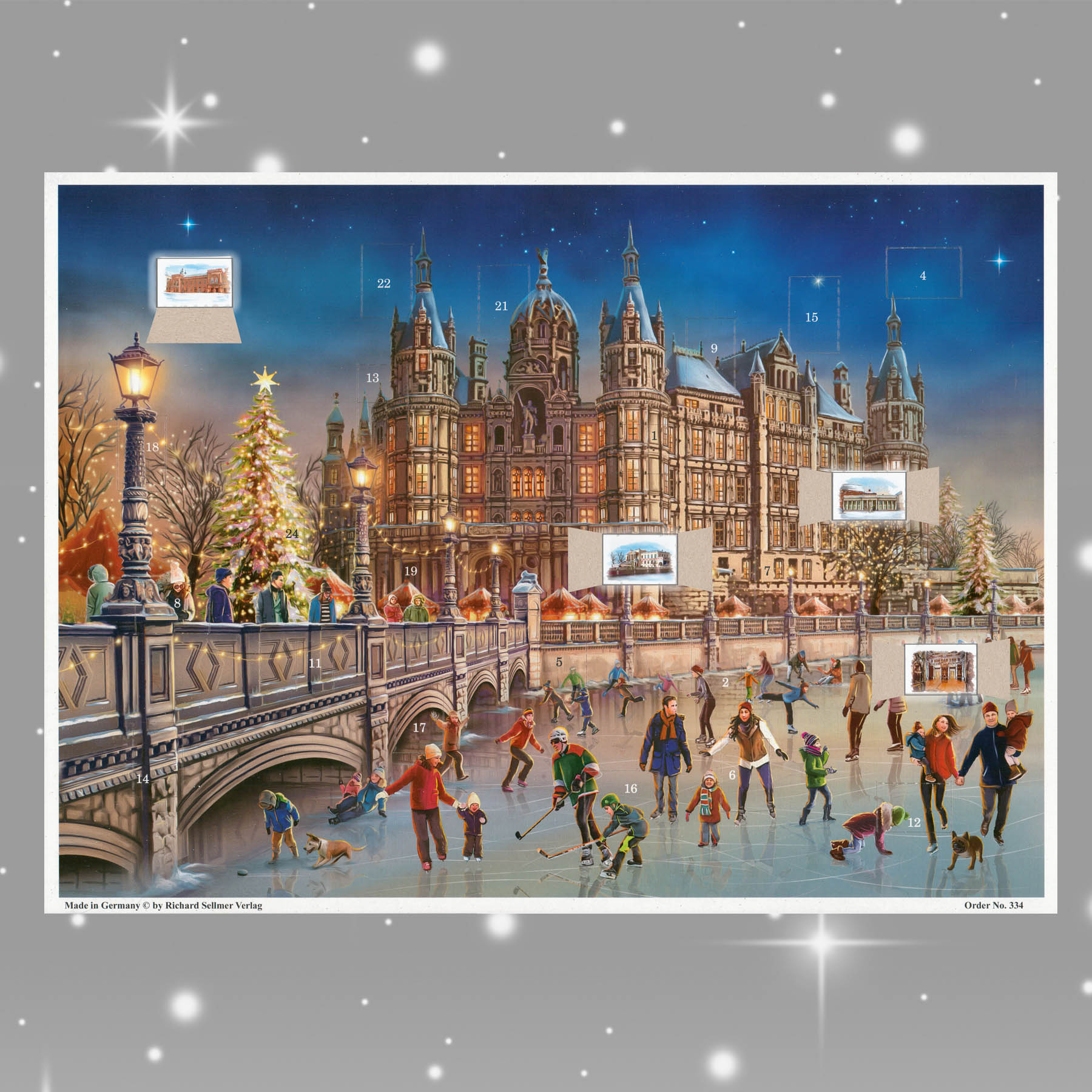 sellmer-verlag-adventskalender-schweriner-schloss-a3-querformat image 2