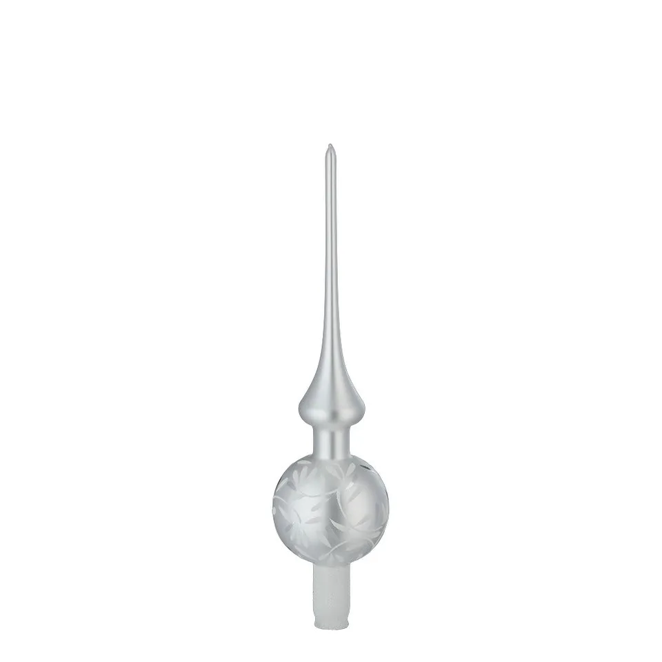 inge-glas-freudentanz-baumspitze-7-x-30-cm-wei-matt image 1