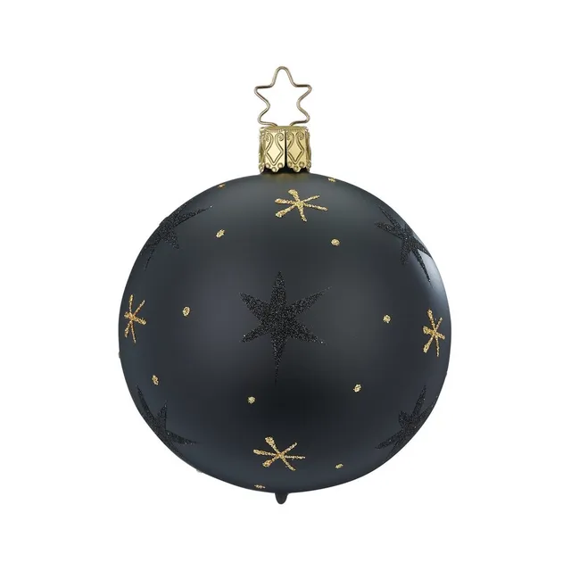 inge-glas-sternenhimmel-glas-christbaumkugel-8-cm-schwarz image 1