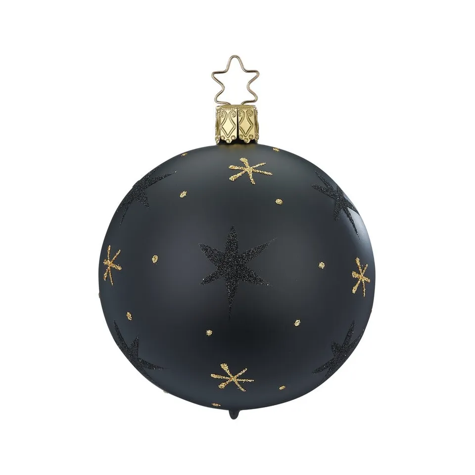 inge-glas-sternenhimmel-glas-christbaumkugel-8-cm-schwarz image 1