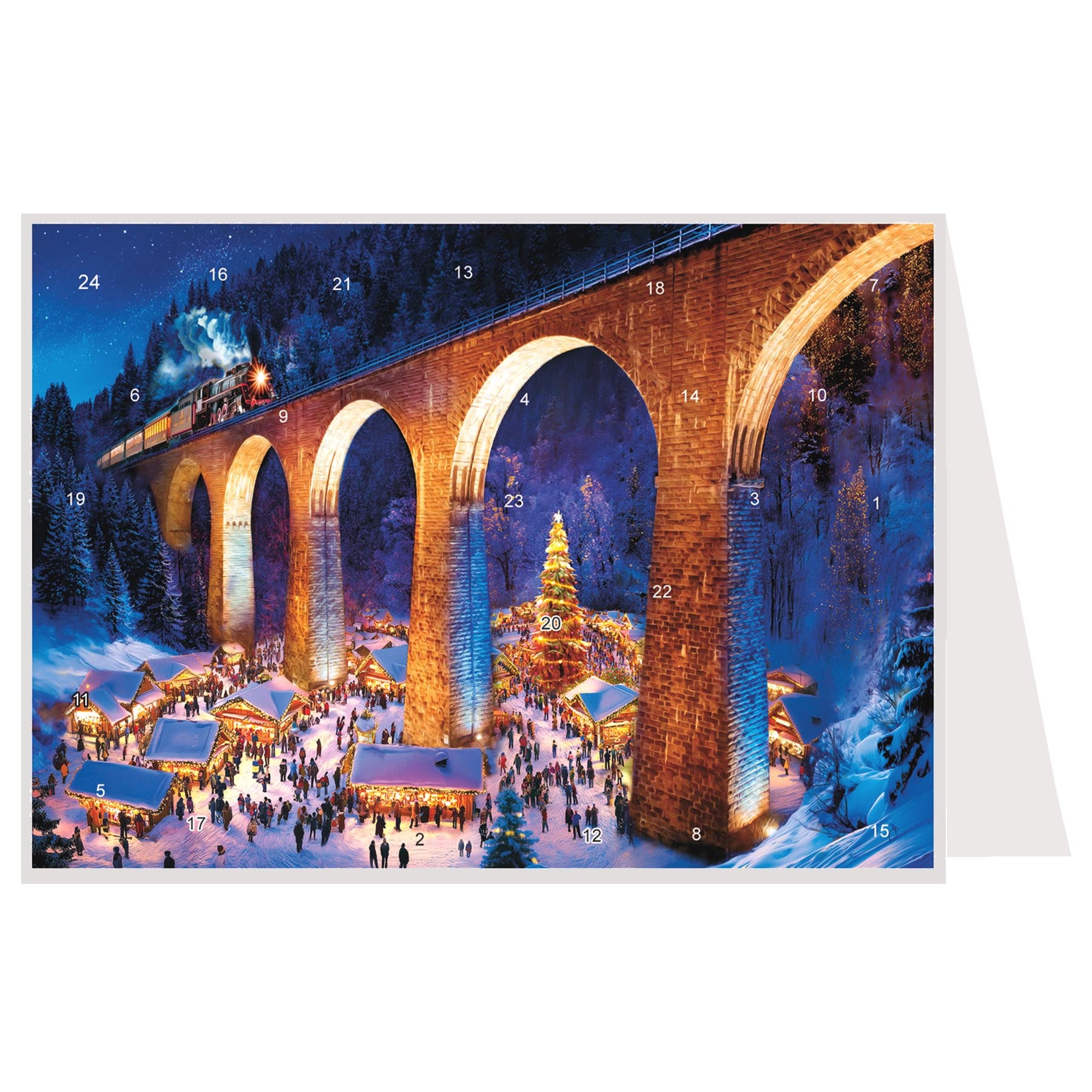 sellmer-verlag-mini-adventskalender-budenzauber-unterm-eisenbahnviadukt image 1