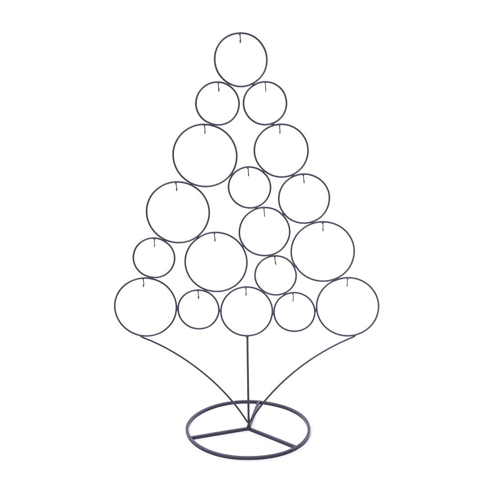 inge-glas-ornamentbaum-ringe-anthrazit-metall-95-cm image 1