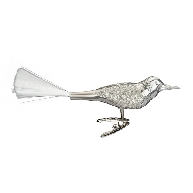 inge-glas-vogel-christbaumschmuck-10-cm-kieselgrau-opal-glas image 1