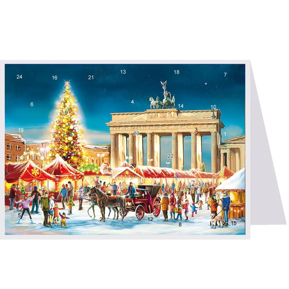 sellmer-verlag-postkarten-adventskalender-berlin-brandenburger-tor-querformat image 1