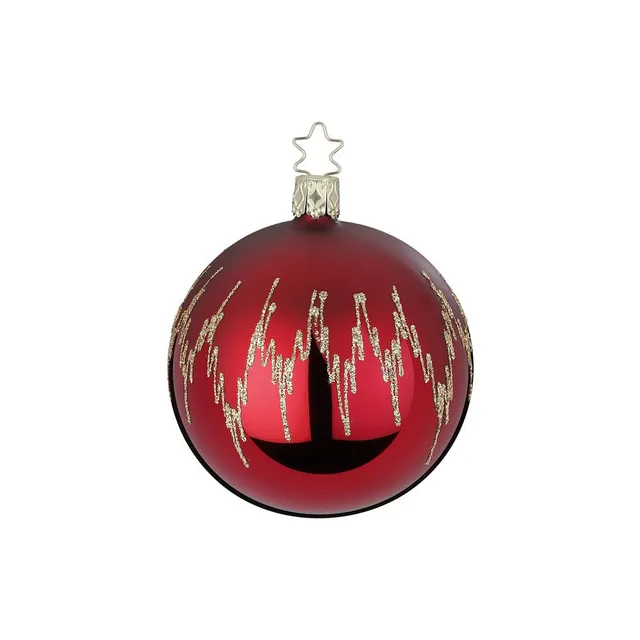 inge-glas-festtagsfreude-6-cm-christbaumkugel-glas-rot-klassik image 1