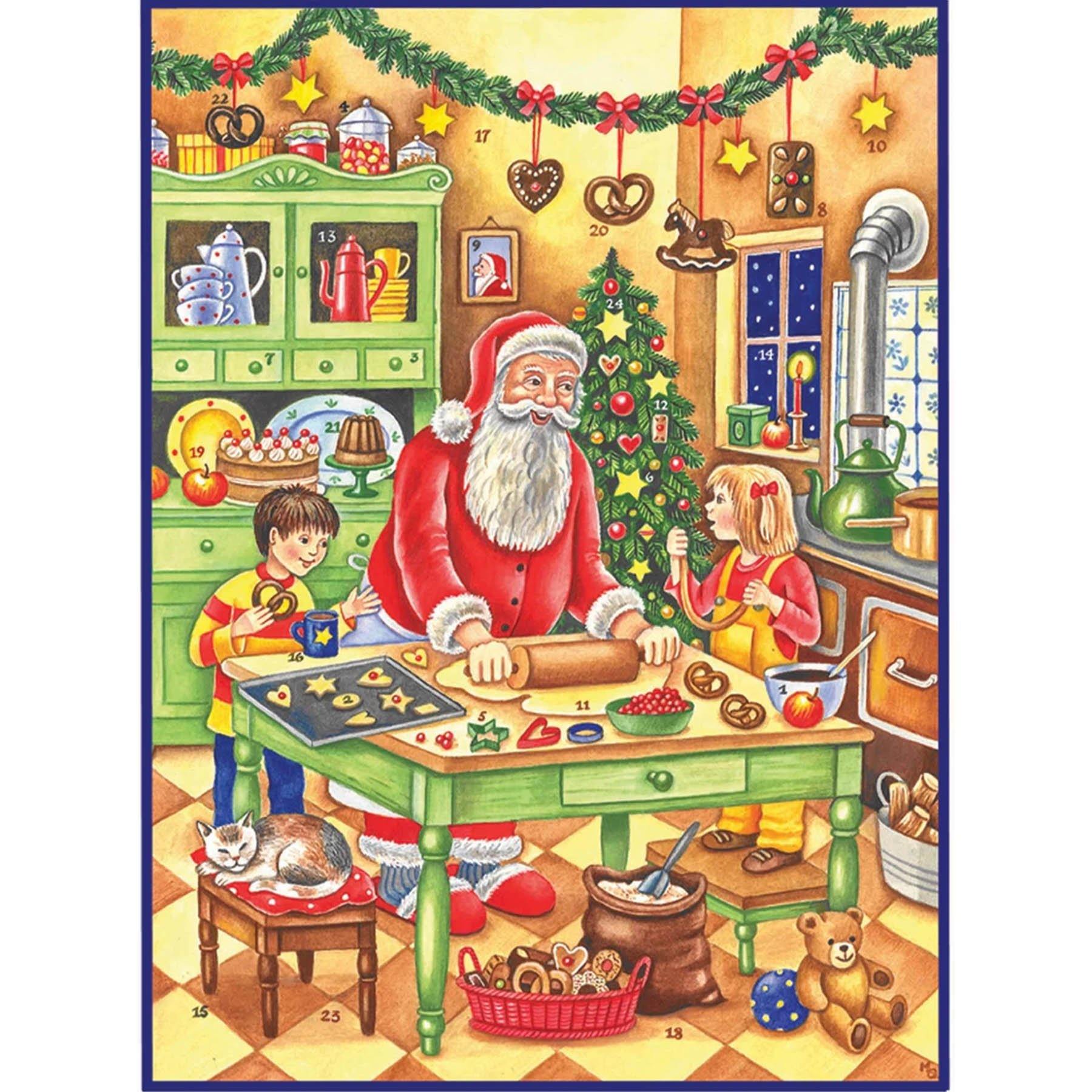 sellmer-verlag-adventskalender-backen-mit-dem-weihnachtsmann-gro-format-hochform image 1