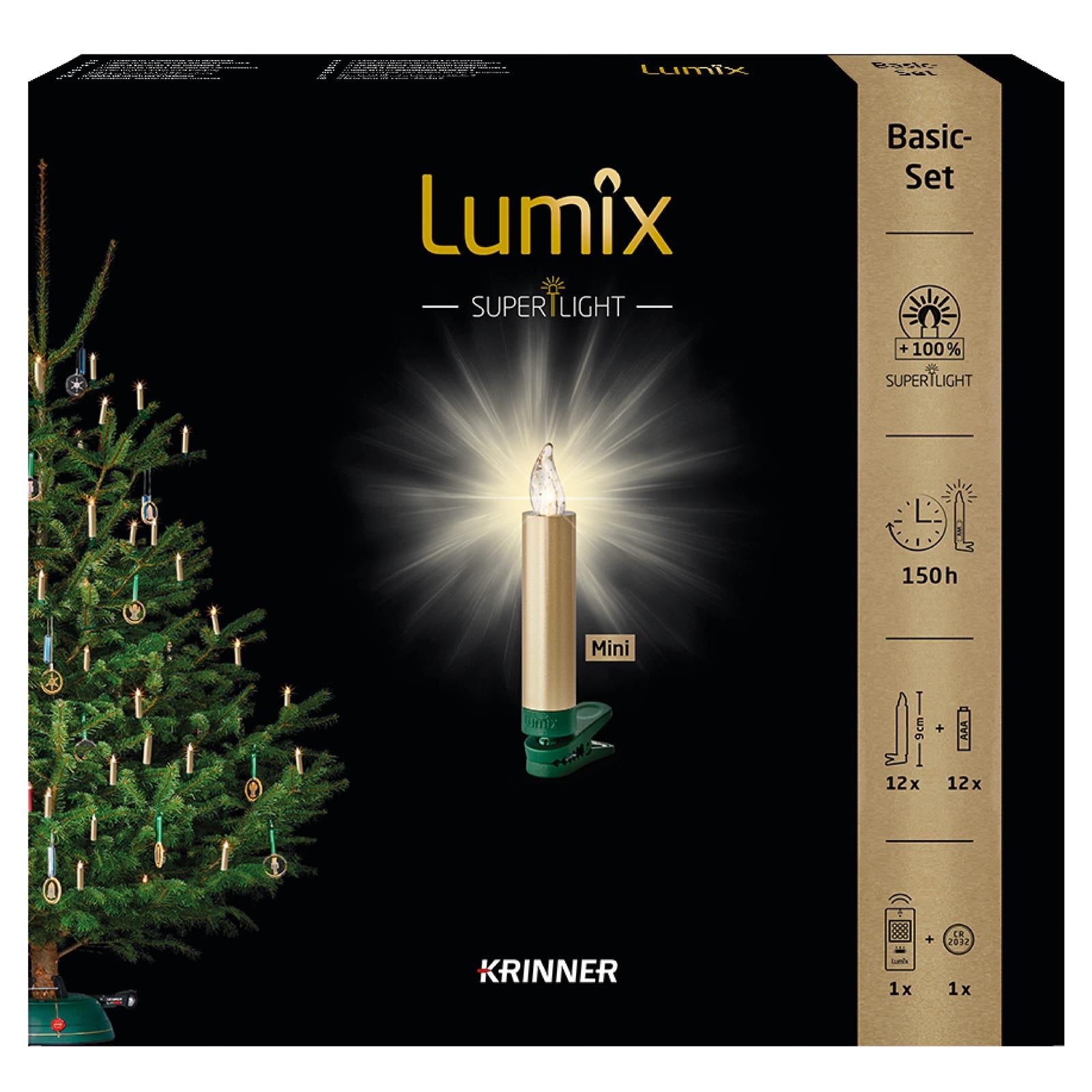 krinner-lumix-superlight-metallic-gold-mini-basis-led-kerzen image 1