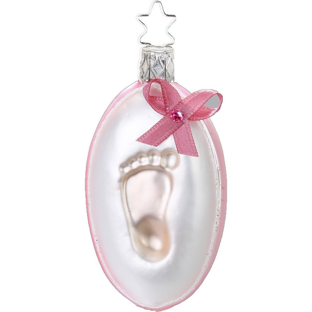 inge-glas-fu-abdruck-rosa-glas-baumkugel-8-cm image 1