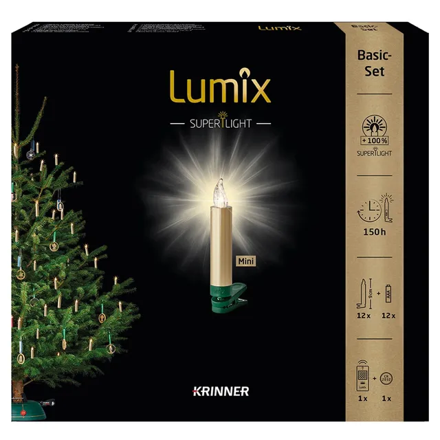 krinner-lumix-superlight-metallic-gold-mini-basis-led-kerzen image 1