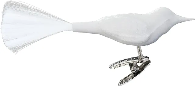 inge-glas-vogel-anh-nger-porzellanwei-matt-10-cm image 1
