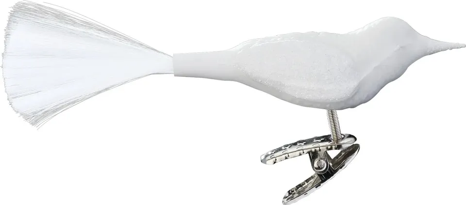 inge-glas-vogel-anh-nger-porzellanwei-matt-10-cm image 1