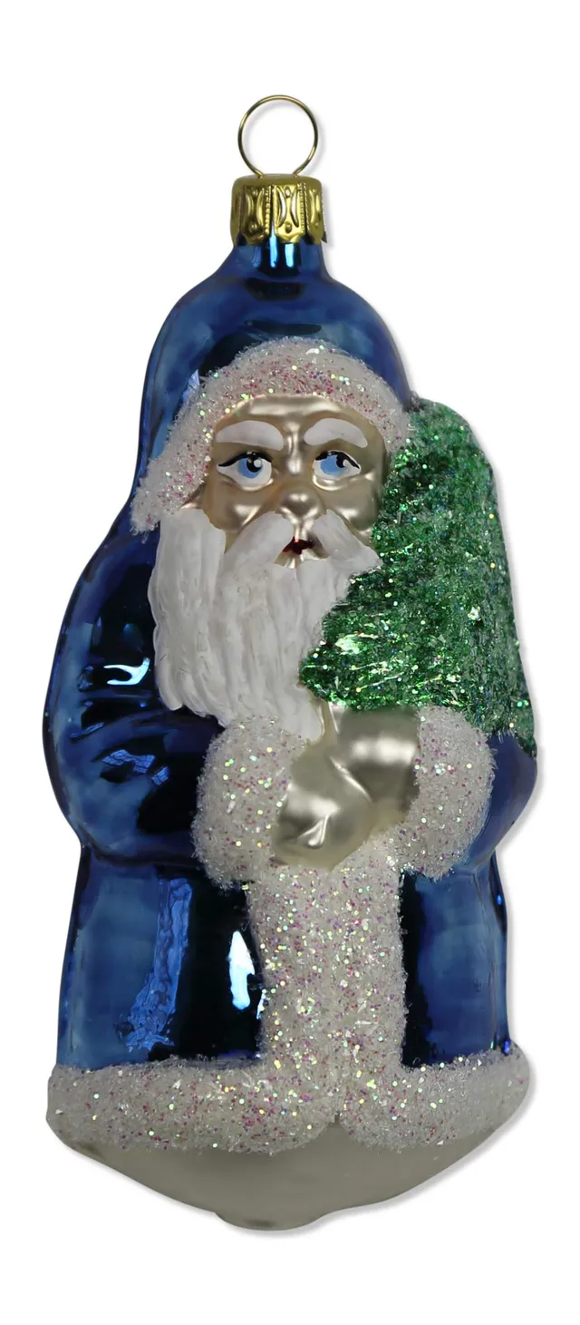 lauschaer-glas-christbaumschmuck-gro-er-weihnachtsmann-blau-mundgeblasen-2 image 1